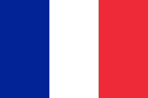 Official Flag of France Flat Large Size Horizontal